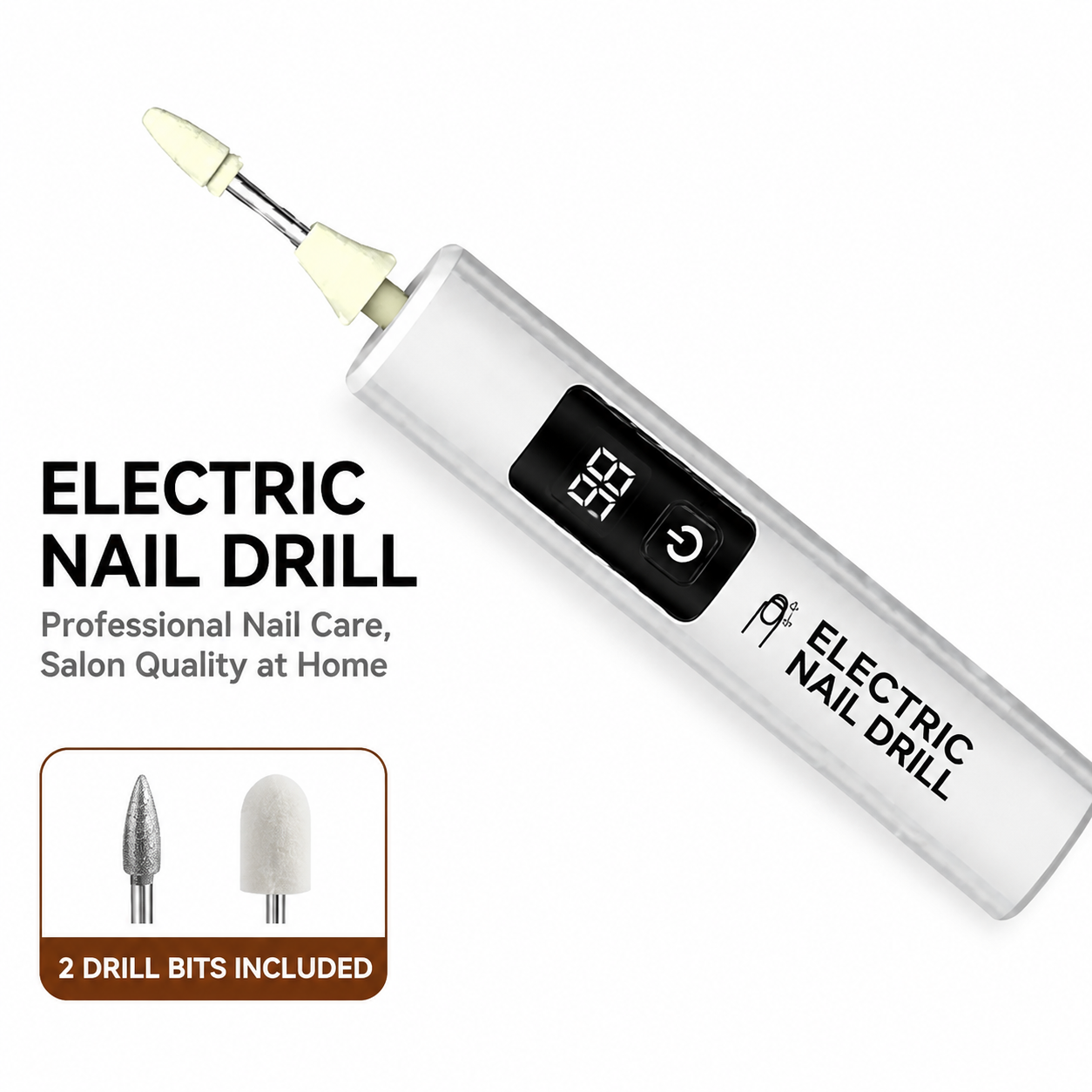 💎⚡ 💎⚡ 50% OFF! Stop struggling with thick, rough nails and files that do nothing! This electric nail machine with 99 speeds and 4 attachments grinds them smooth, polished, and salon-worthy in minutes!
