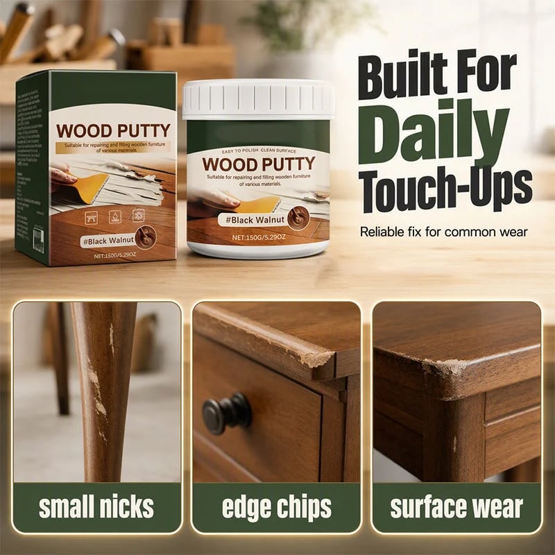 🔥 BUY 1 GET 1 FREE – Multi-Purpose Wood Repair & Filler Paint