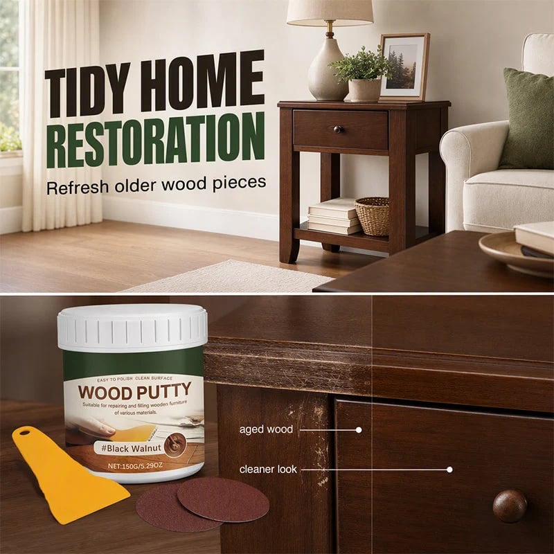 🔥 BUY 1 GET 1 FREE – Multi-Purpose Wood Repair & Filler Paint