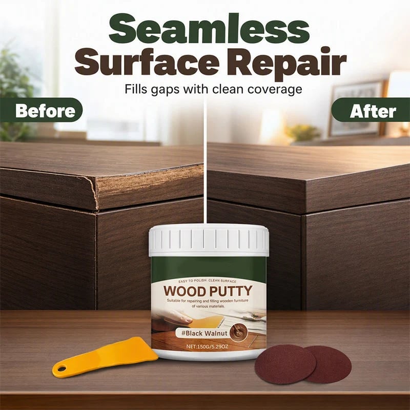 🔥 BUY 1 GET 1 FREE – Multi-Purpose Wood Repair & Filler Paint