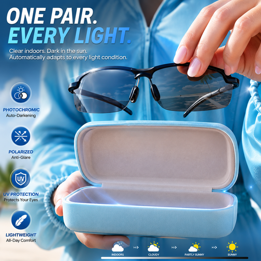 🕶️🚗Photochromic Sunglasses with Anti-glare Polarized Lens🚗🕶️