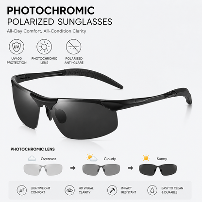 🕶️🚗Photochromic Sunglasses with Anti-glare Polarized Lens🚗🕶️