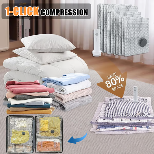 💥New Arrival💥Cordless Travel Vacuum Storage Compression Bag Set