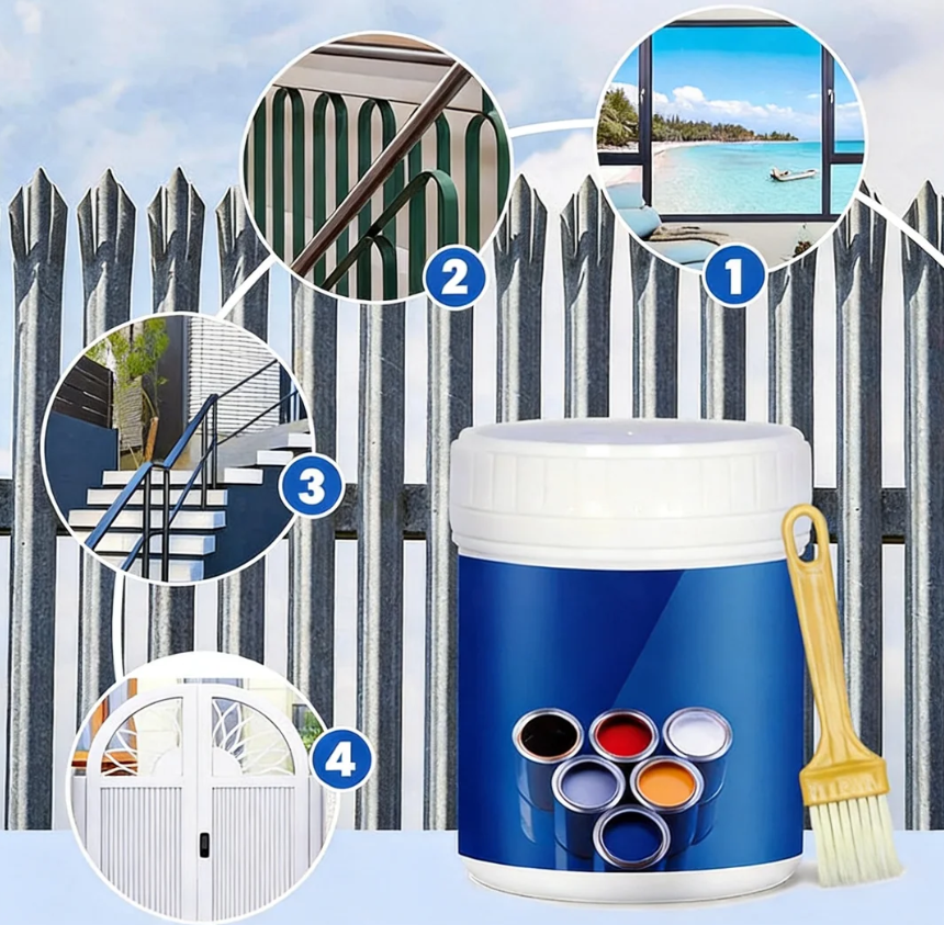 Weatherproof Rust Converter Paint for Metal