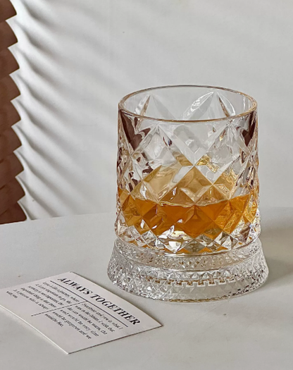 🥛💎Hot Sale 50% OFF✨🔥360° Rotating Whiskey Glass Tumbler