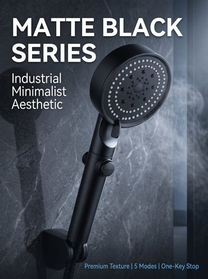 ✨ Father’s Day Special – Limited Time 30% OFF 💥 Large Panel Pressure Boost Shower Head with 5 Spray Modes & 360° Rotation