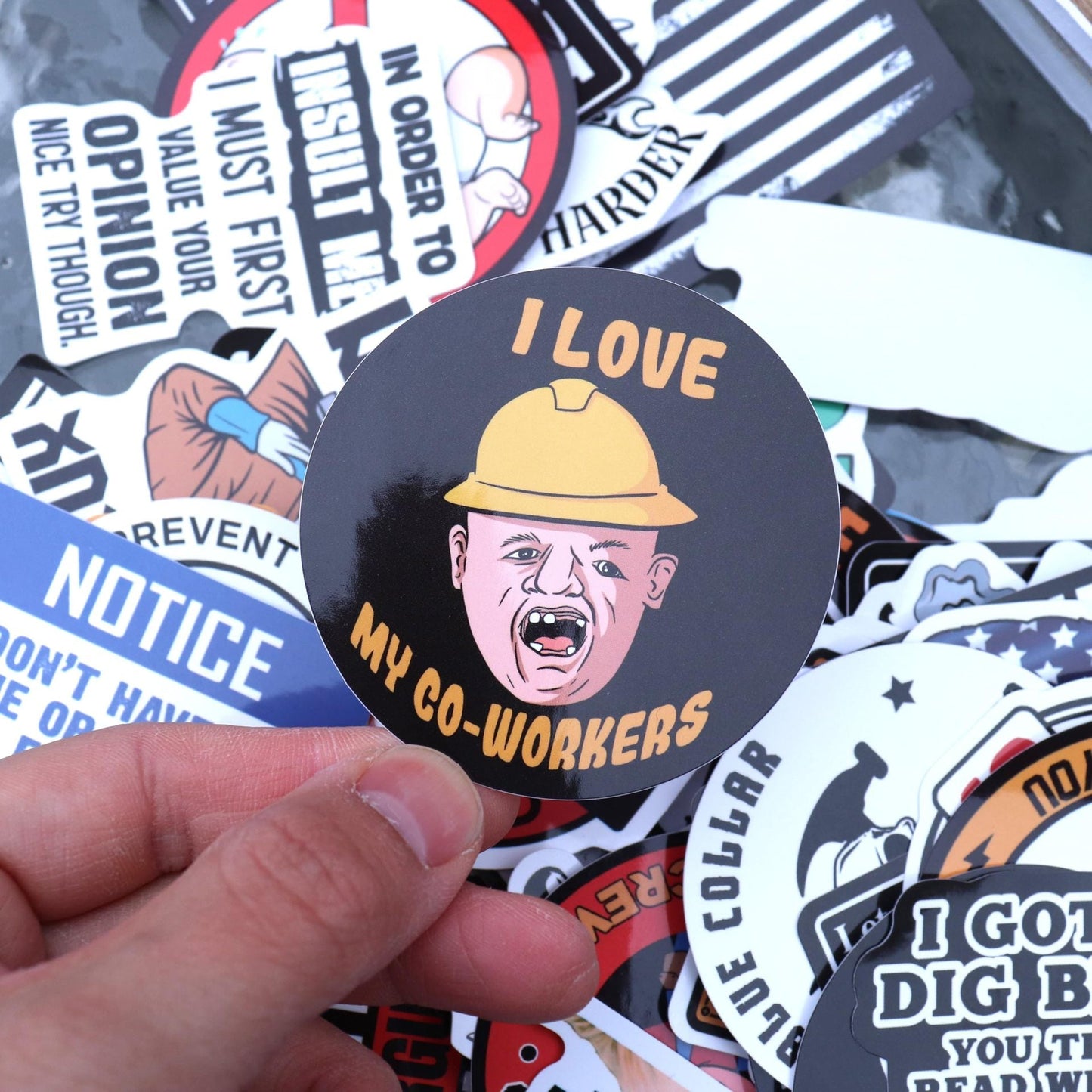 🔥2026 Summer Sale - 150Pcs Blue Collar Funny Stickers 👷‍♂️