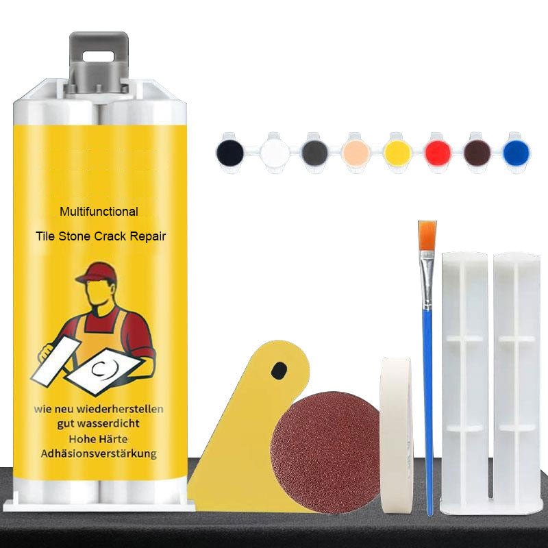 🔥BUY 1 GET 1 FREE🔥All In One Tile & Stone Repair Kit – DIY Crack Chip Scratch Repair with Color Matching Paste