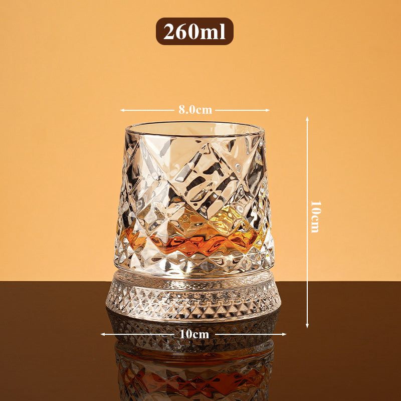 🥛💎Hot Sale 50% OFF✨🔥360° Rotating Whiskey Glass Tumbler