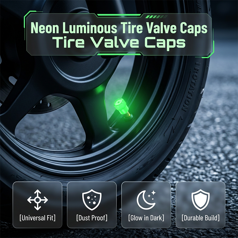 📢📢50% OFF!! ⏰Universal glowing tire valve caps