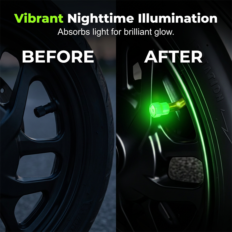 📢📢50% OFF!! ⏰Universal glowing tire valve caps