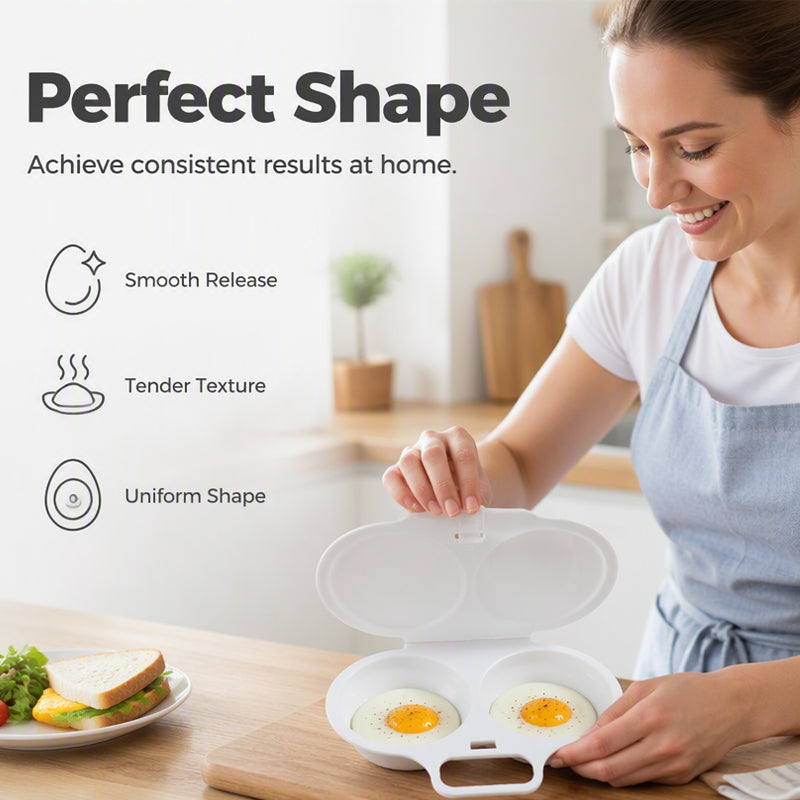 🎁2026 New Arrivals 50% OFF💥Microwave Egg Poacher with Lid & Handle