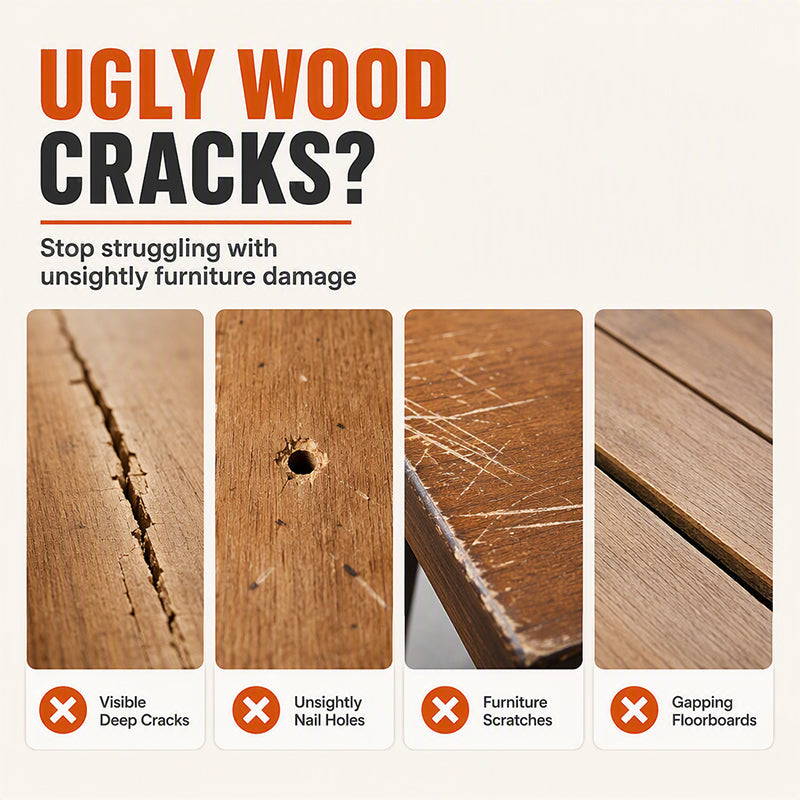 🔥Buy 1 Get 1 Free🔥🧹🧴Wood Filler for Cracks and Holes
